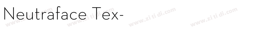 Neutraface Tex字体转换